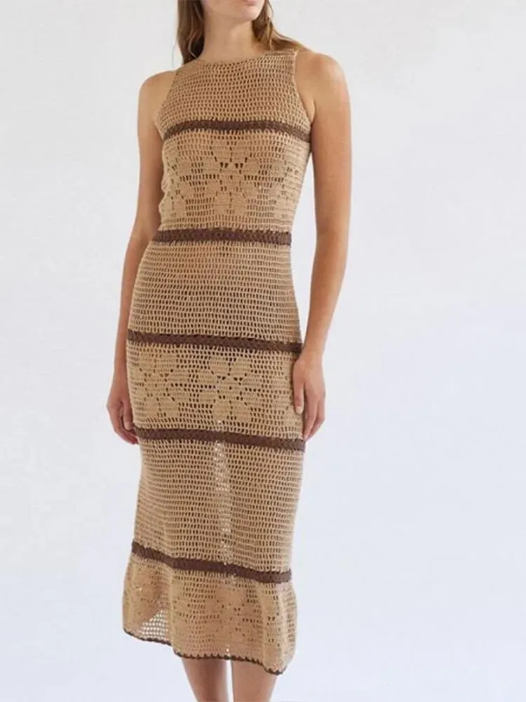Tejido Hollywood fashion pink Long Dresses