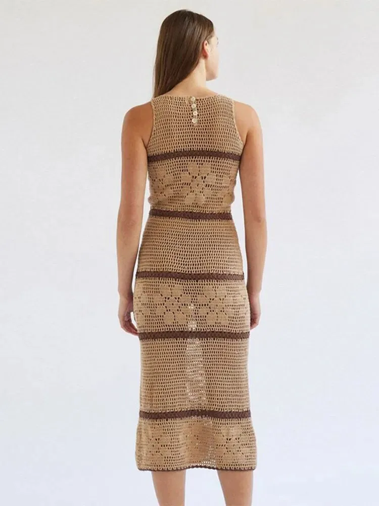 Tejido Hollywood fashion pink Long Dresses