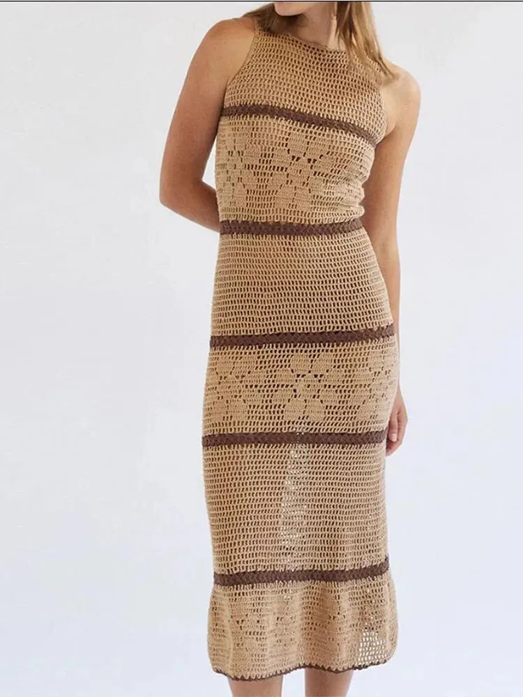 Tejido Hollywood fashion pink Long Dresses