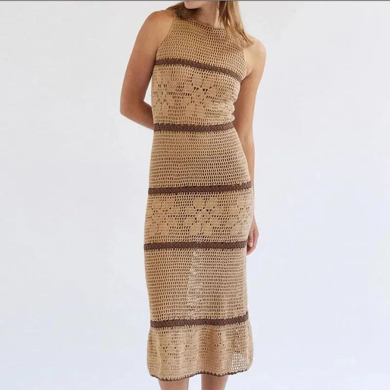 Tejido Hollywood fashion pink Long Dresses