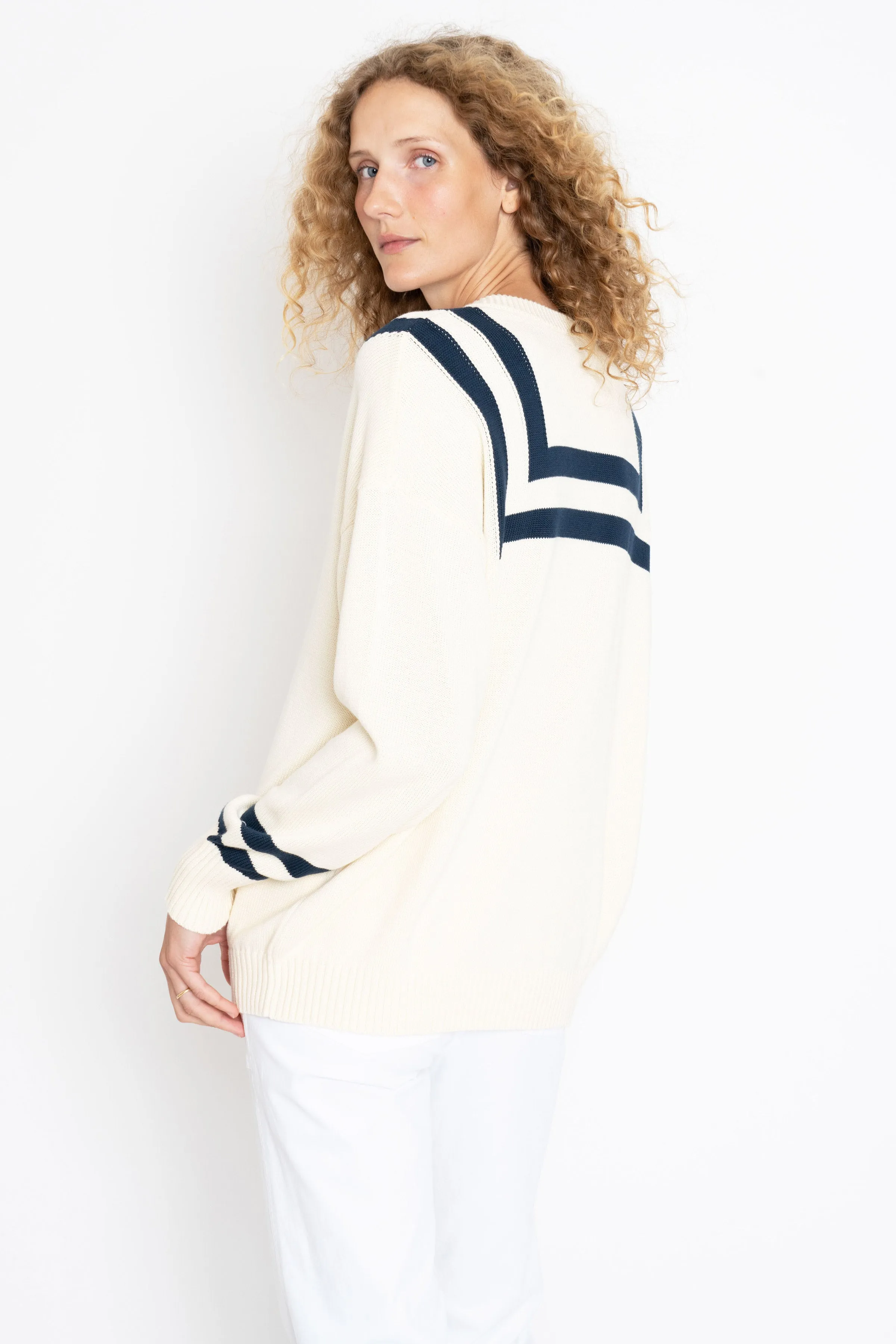 The Anchor - Cream/Navy