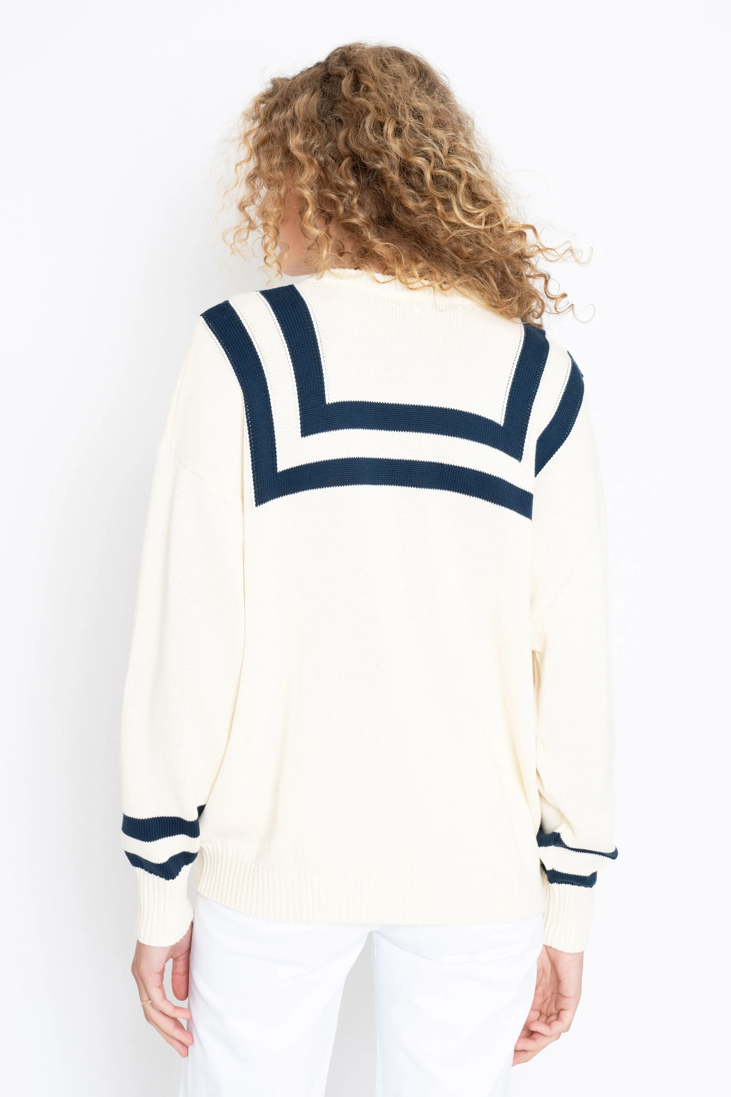 The Anchor - Cream/Navy