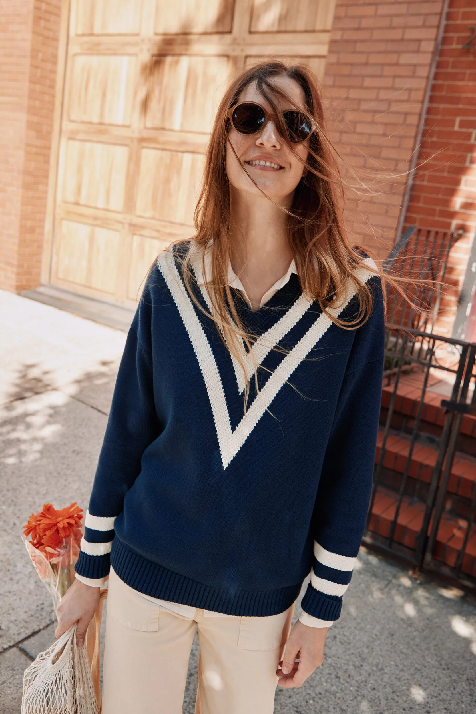 The Anchor - Navy/Cream