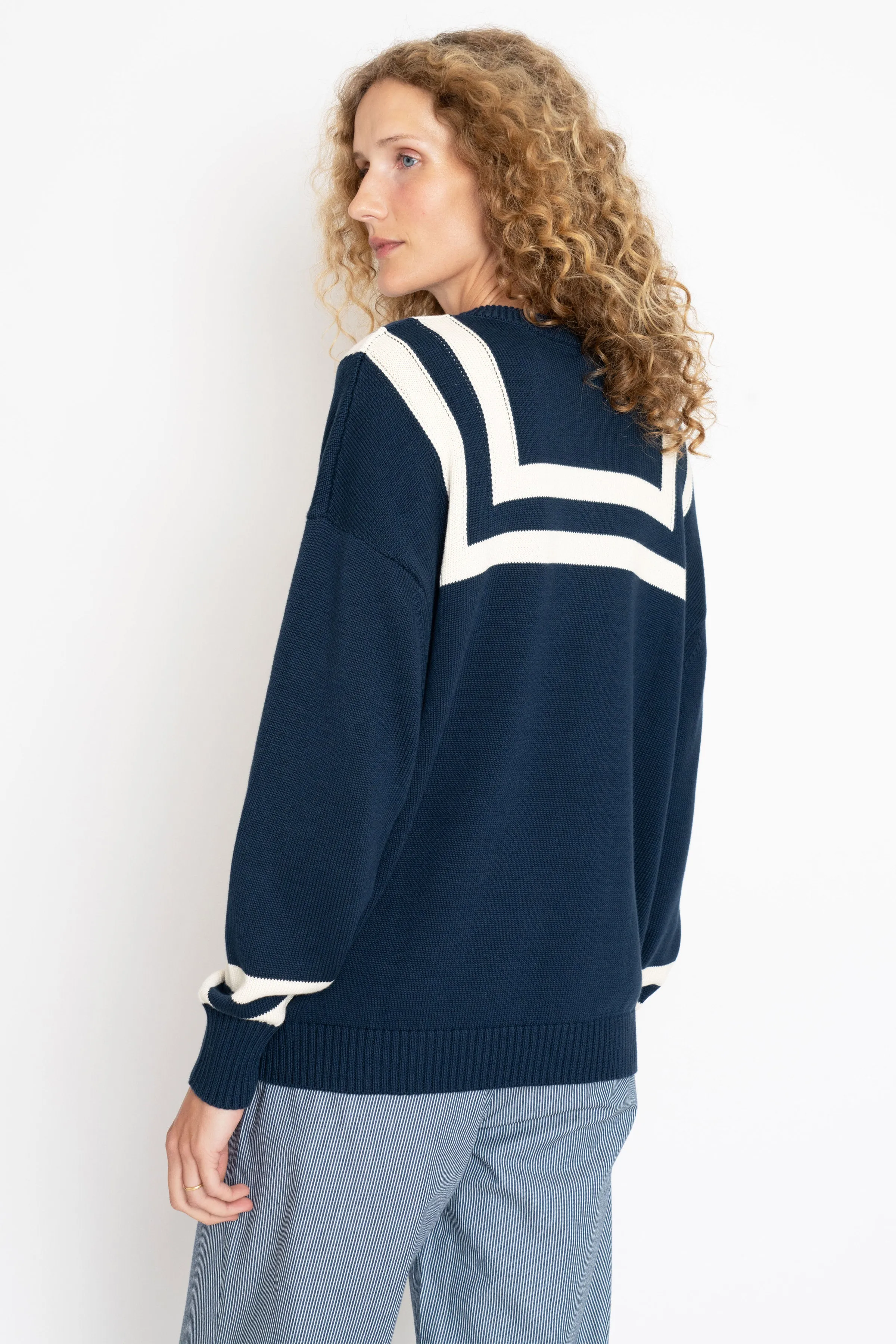 The Anchor - Navy/Cream