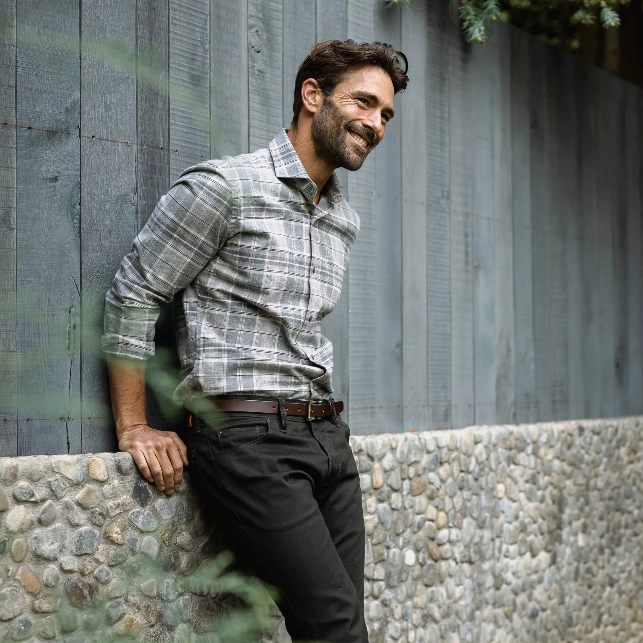 The Light Grey Callisto Plaid Custom Shirt