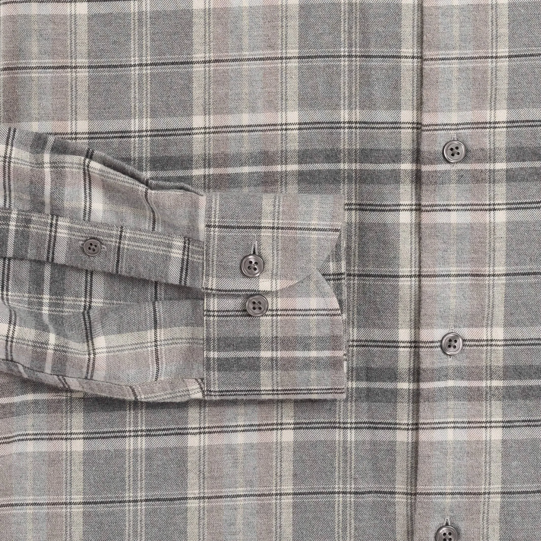The Light Grey Callisto Plaid Custom Shirt