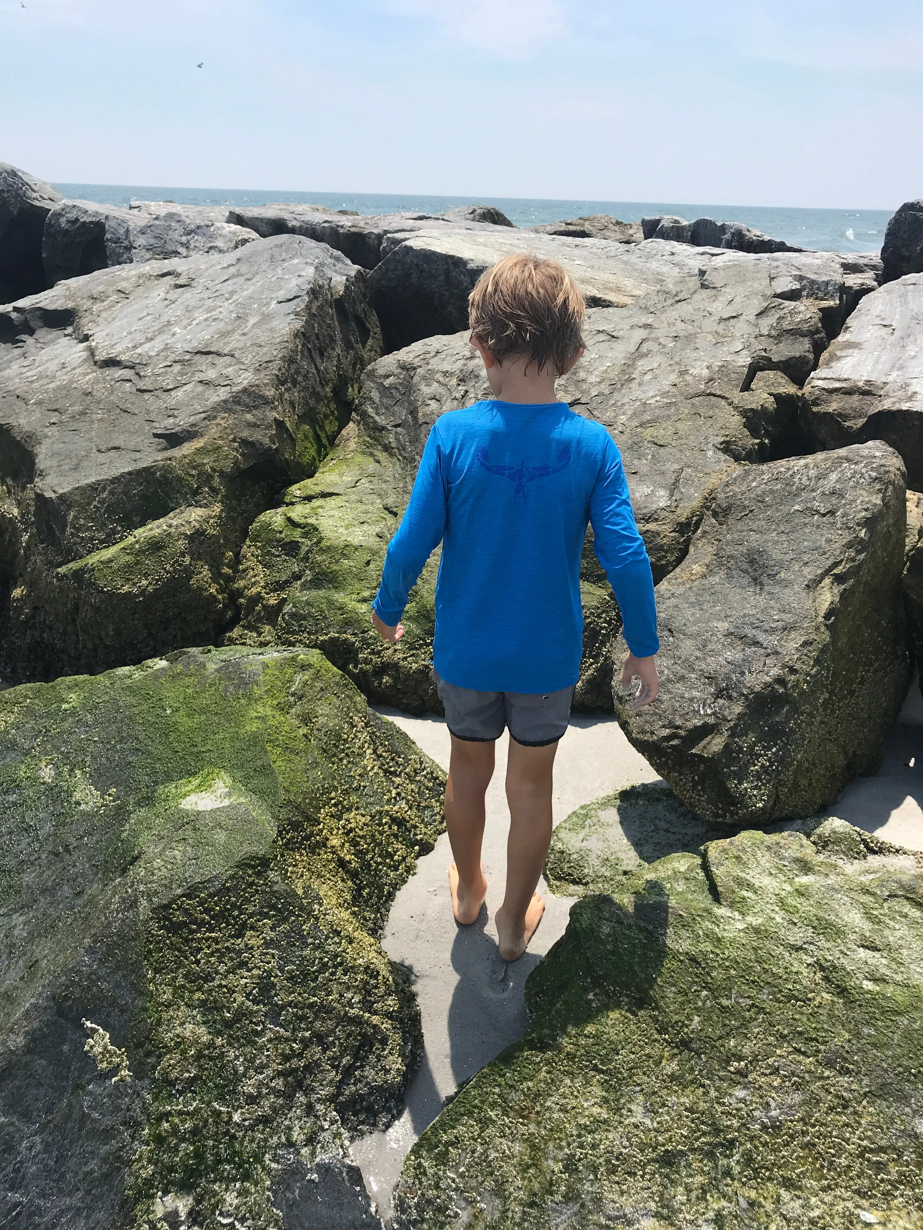 TKS MIAMI KIDS SUNSHIRT LOOSE FIT BLUE UPF 50