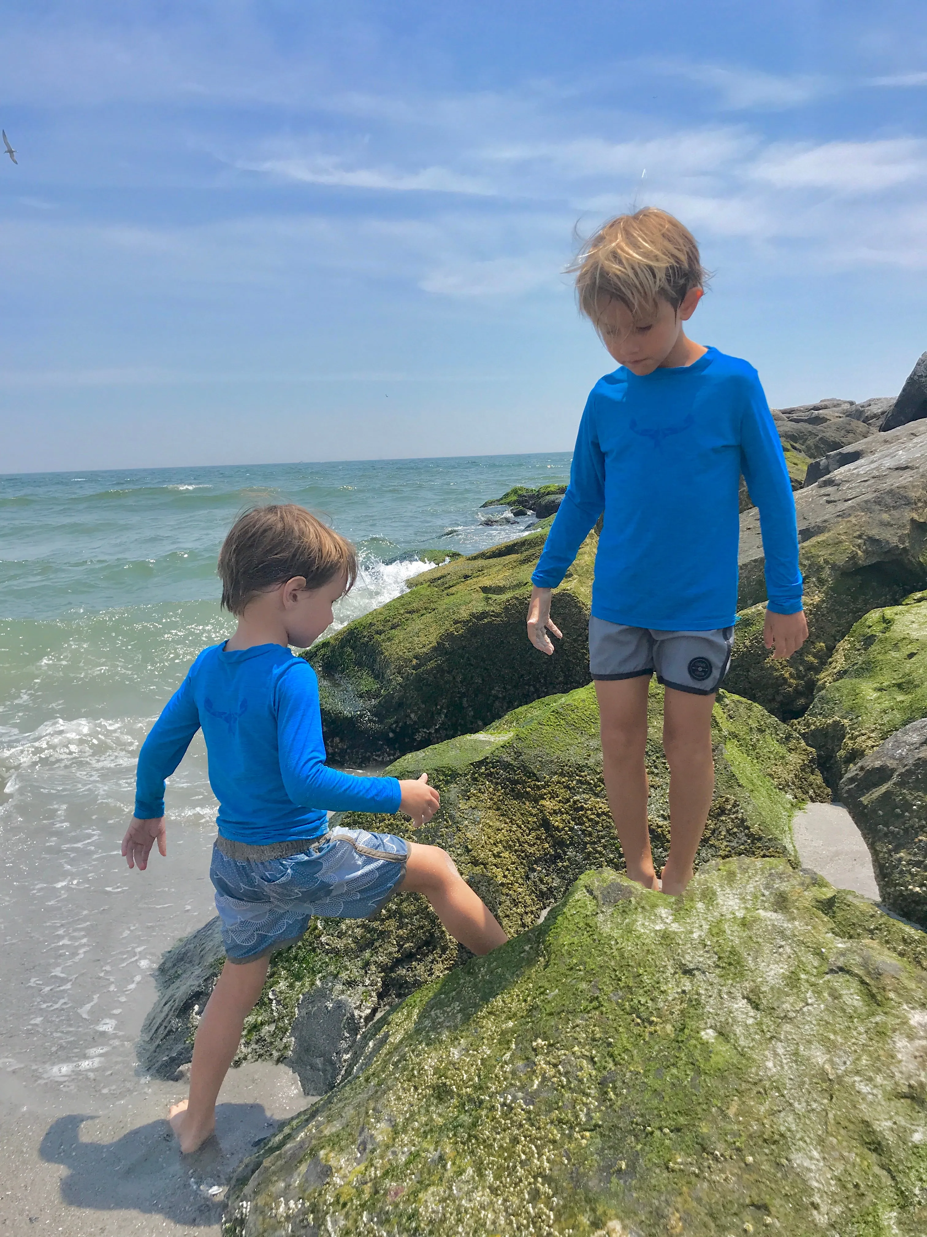 TKS MIAMI KIDS SUNSHIRT LOOSE FIT BLUE UPF 50