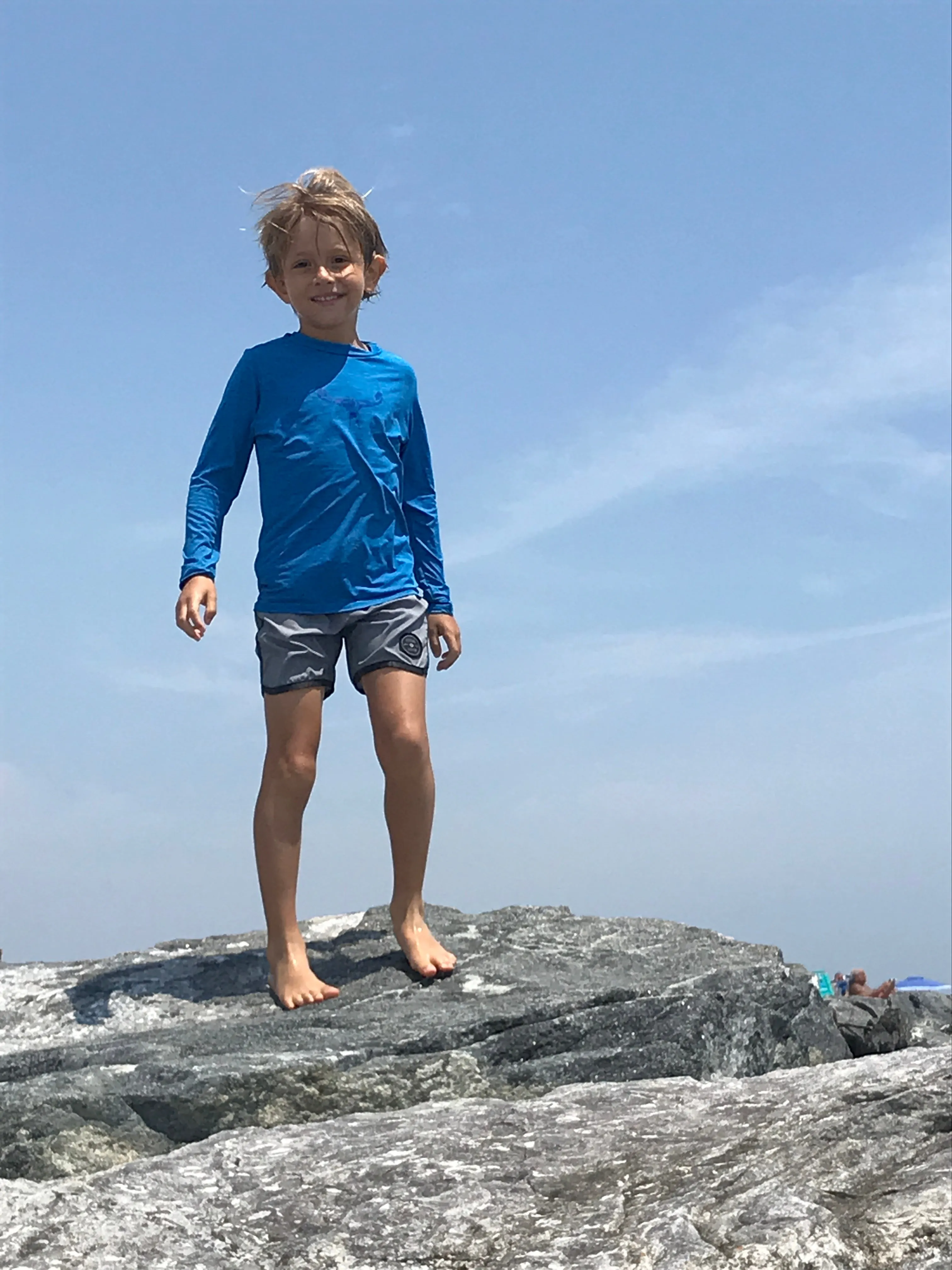 TKS MIAMI KIDS SUNSHIRT LOOSE FIT BLUE UPF 50