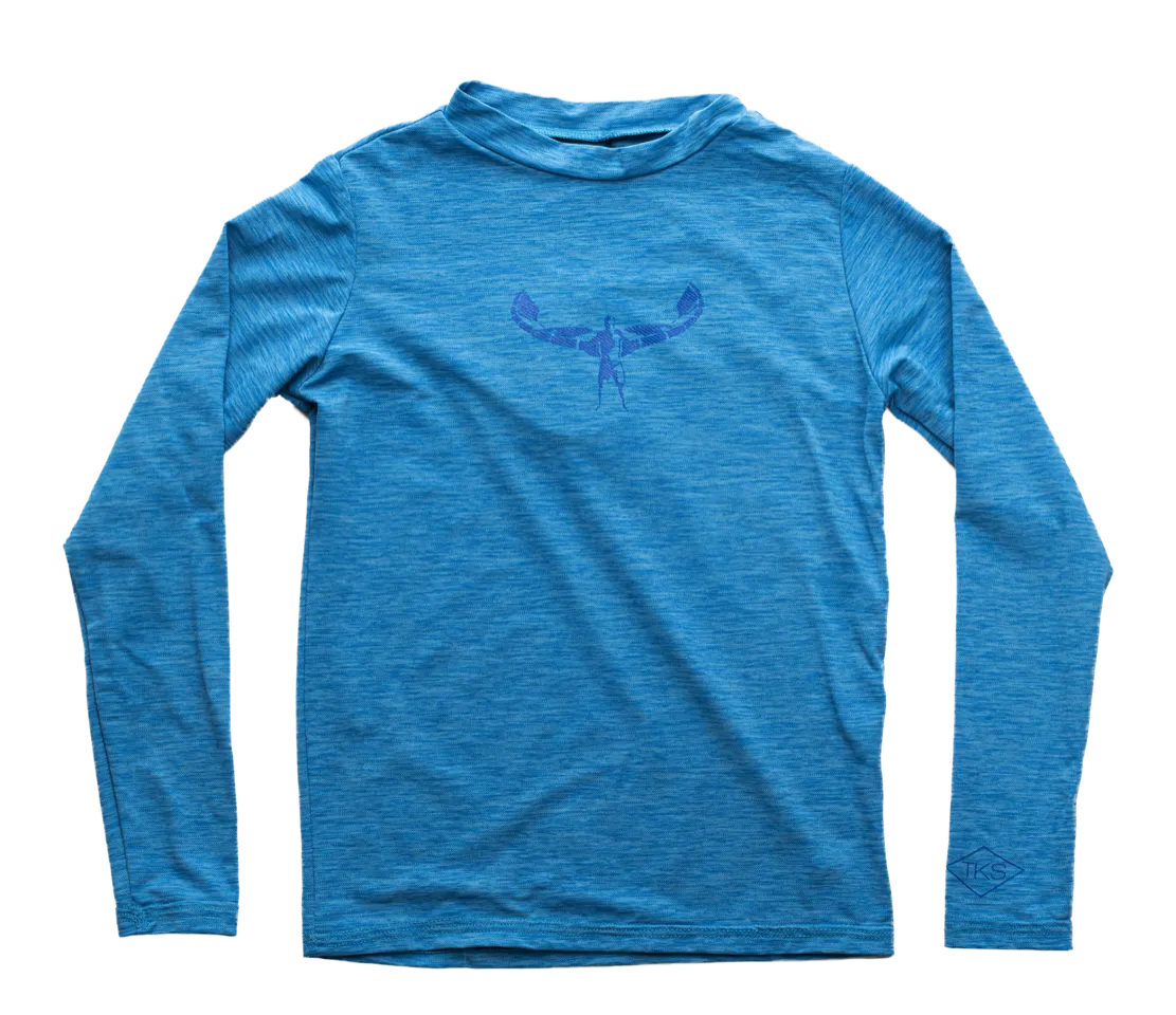 TKS MIAMI KIDS SUNSHIRT LOOSE FIT BLUE UPF 50