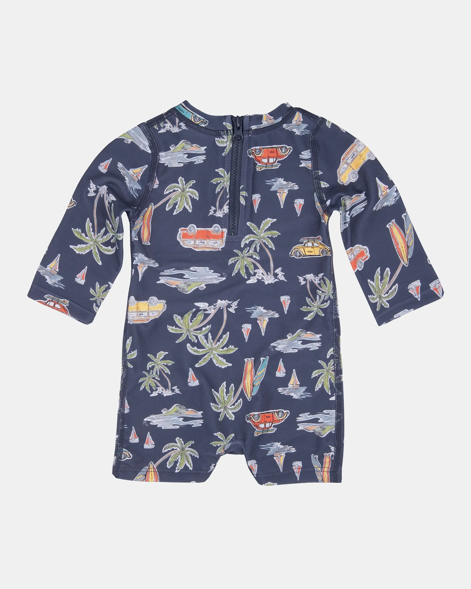 Toshi Swim Long Sleeve Onesie - Surf Twilight