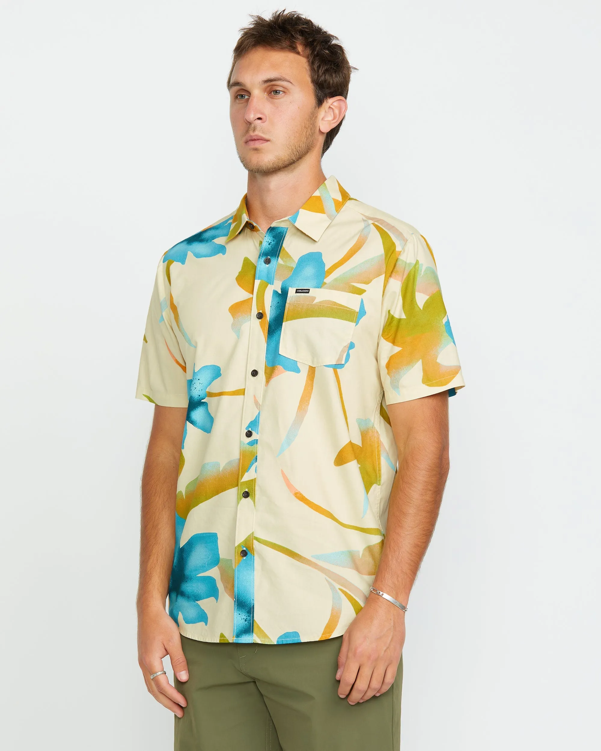Tracers Floral Shirt - LIGHT BEIGE