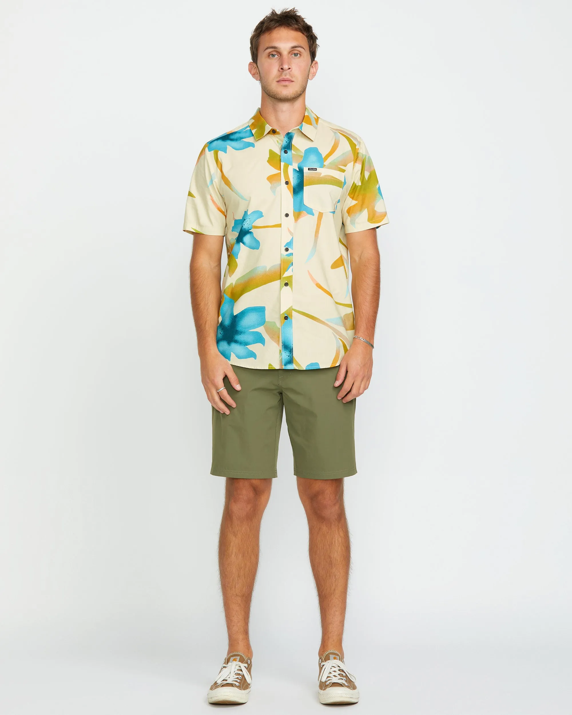 Tracers Floral Shirt - LIGHT BEIGE