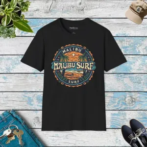 Trendy Softstyle t Shirt Malibu Surfs Up Vibe