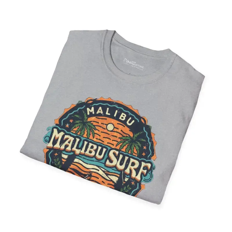 Trendy Softstyle t Shirt Malibu Surfs Up Vibe