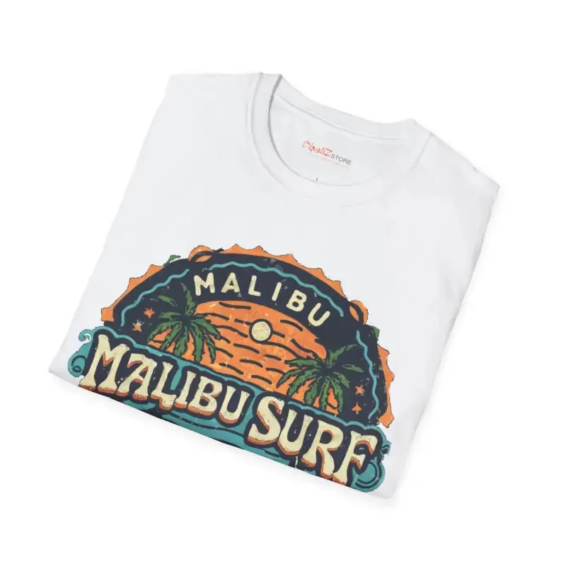 Trendy Softstyle t Shirt Malibu Surfs Up Vibe