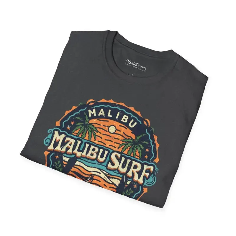 Trendy Softstyle t Shirt Malibu Surfs Up Vibe