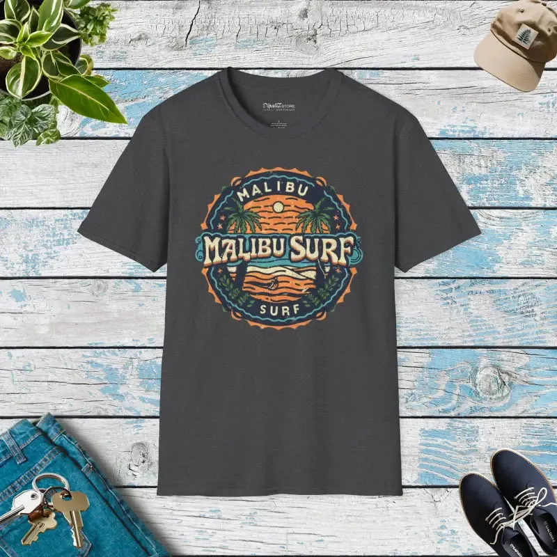 Trendy Softstyle t Shirt Malibu Surfs Up Vibe