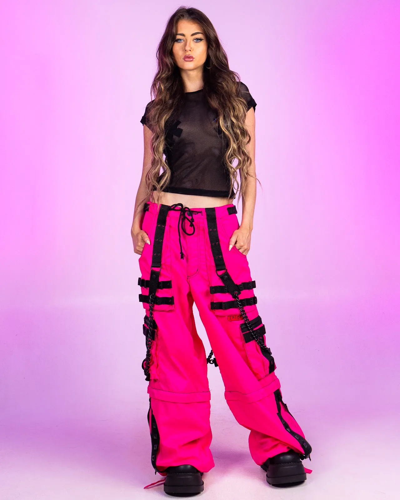 Tripp NYC Zip-Off Pink Space Out Pants