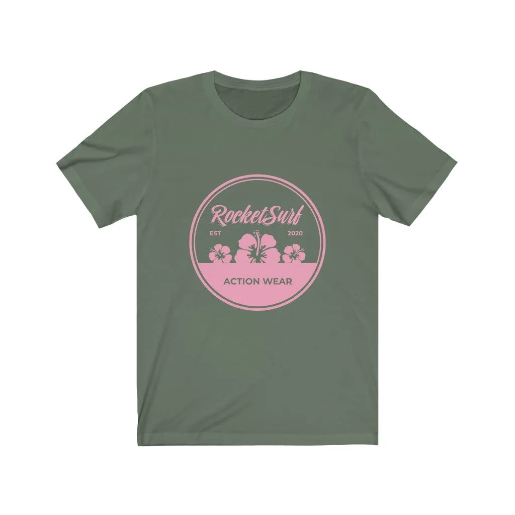 Unisex Jersey Short Sleeve Tee - Pink Flowers