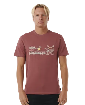 Up The Line T-Shirt in Apple Butter