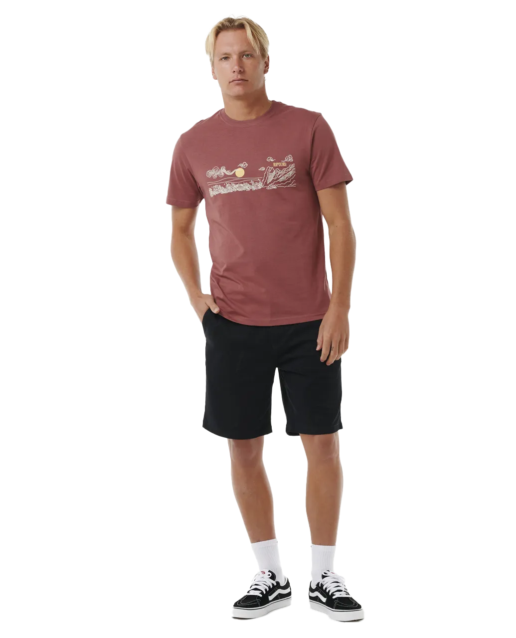 Up The Line T-Shirt in Apple Butter