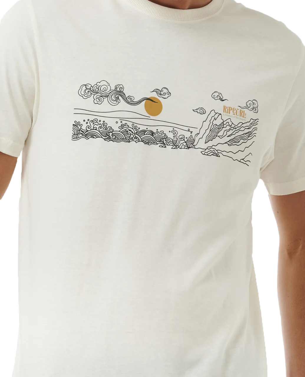 Up The Line T-Shirt in Bone
