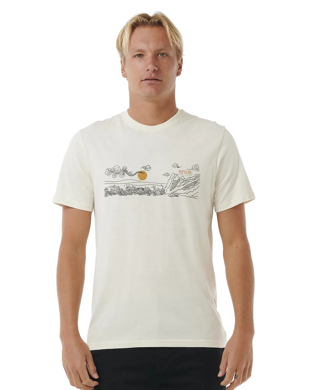 Up The Line T-Shirt in Bone