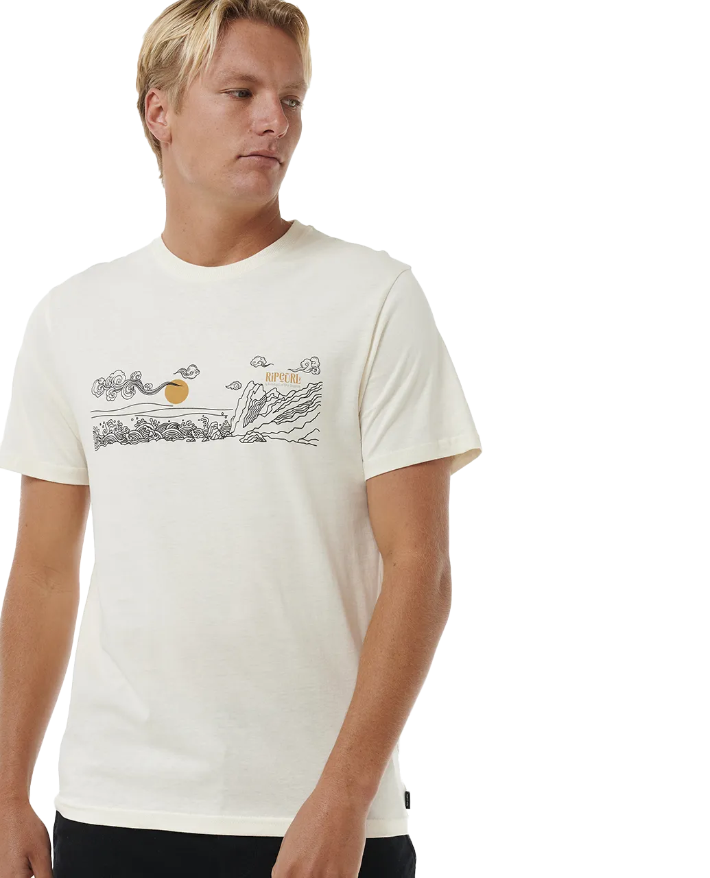 Up The Line T-Shirt in Bone