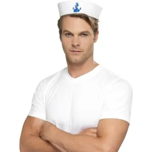US Sailor Doughboy Hat - Blue Anchor