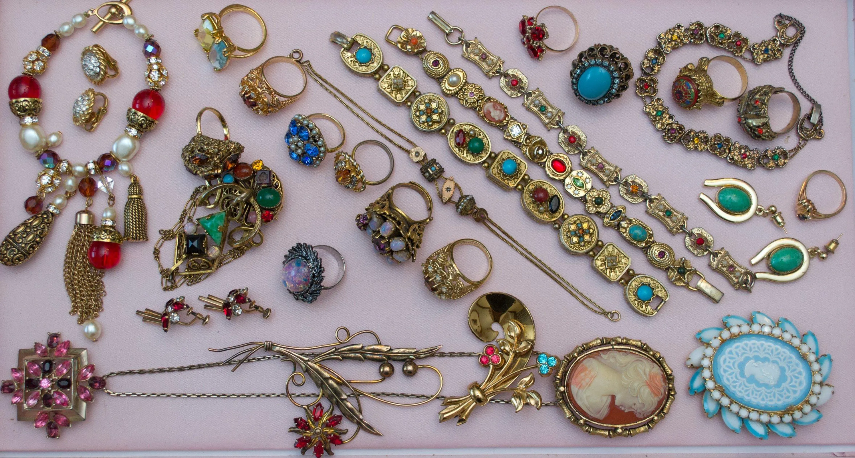 Victorian Slide Inspired Panel Link Bracelet