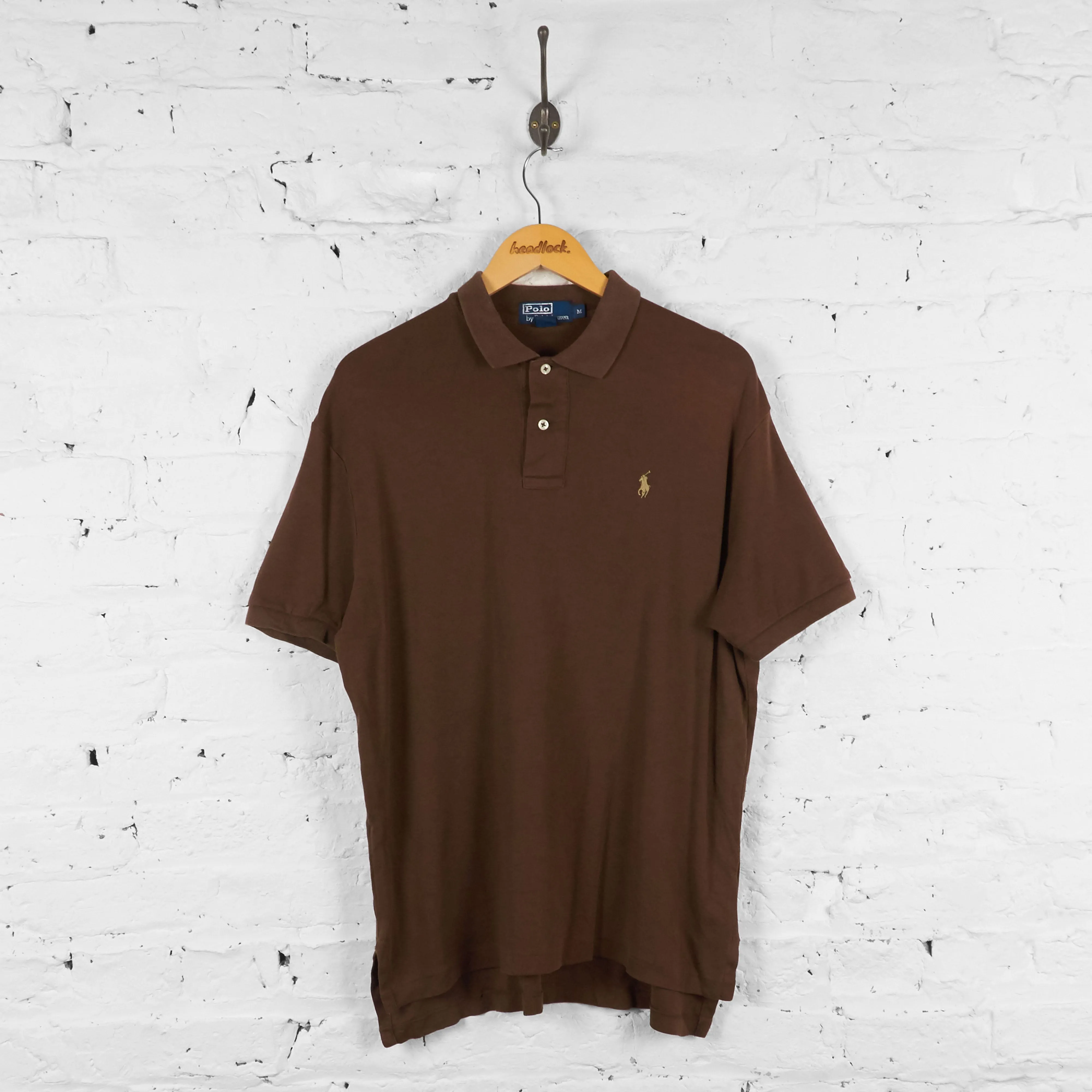 Vintage Ralph Lauren Polo Shirt - Brown - M