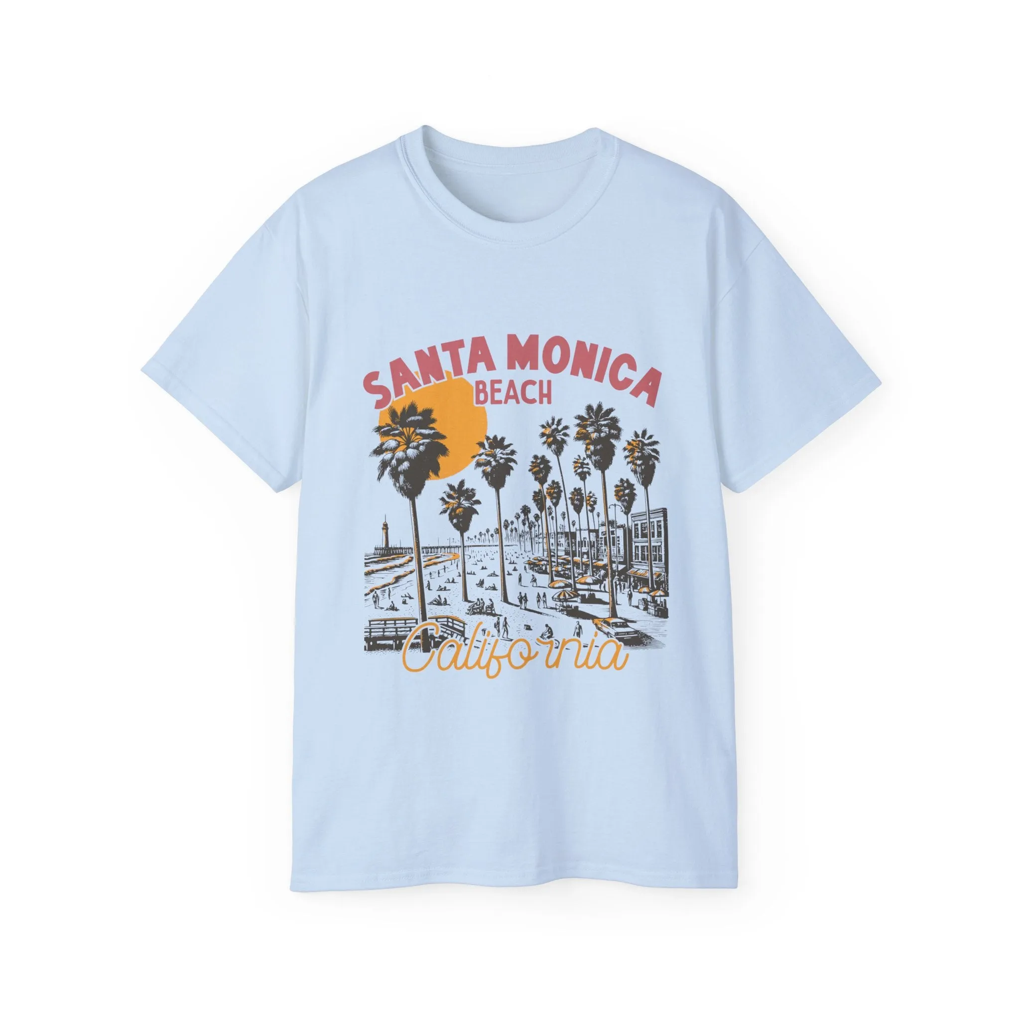 Vintage Summer Beach : Santa Monica t-shirt
