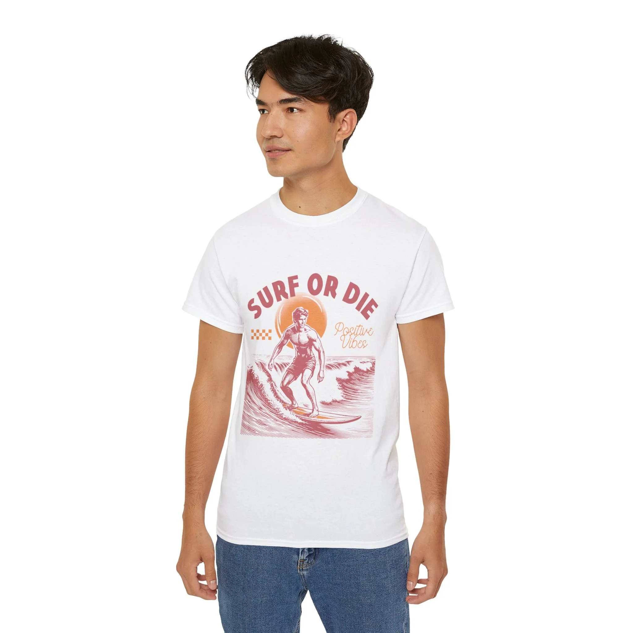 Vintage Summer Beach : Surf or Die t-shirt