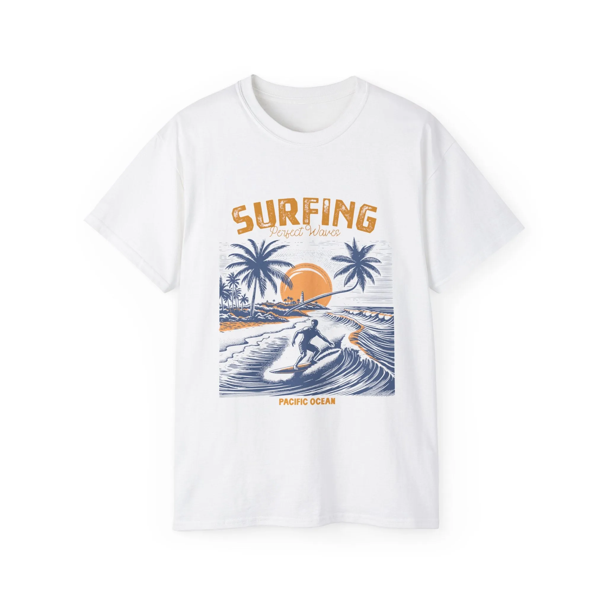 Vintage Summer Beach : Surfing t-shirt
