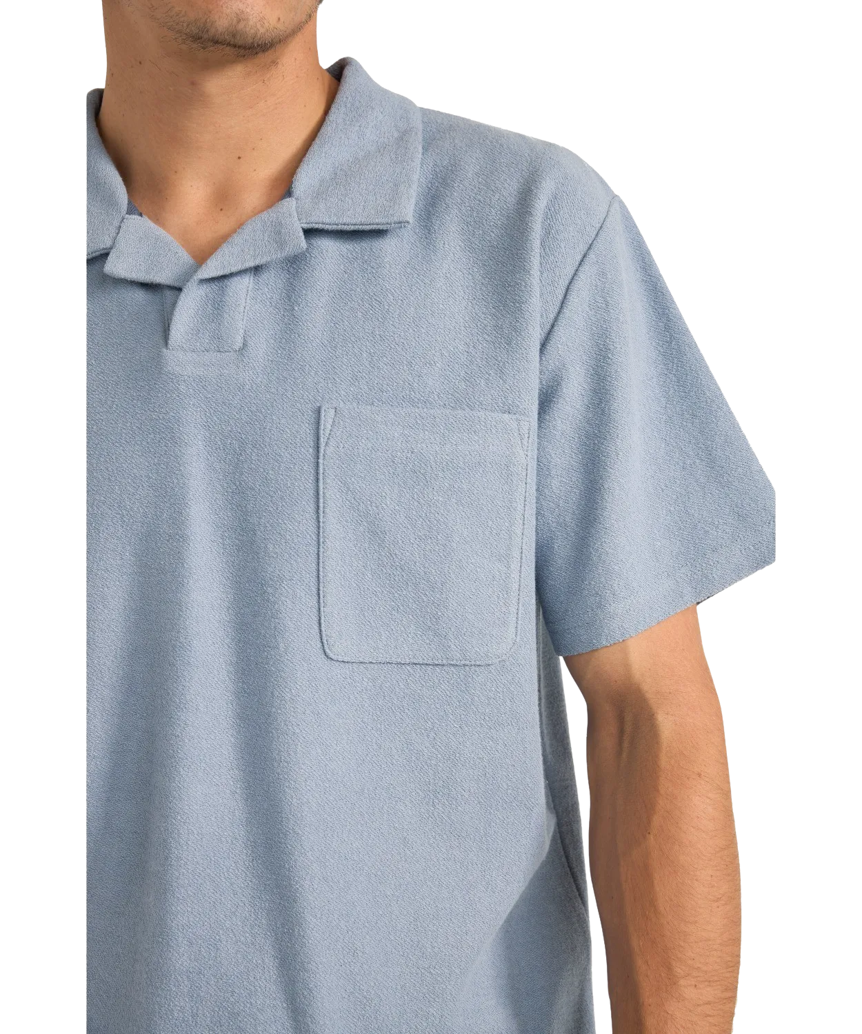Vintage Terry Polo Shirt in Slate