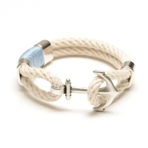 Waverly - Ivory/Light Blue/Silver