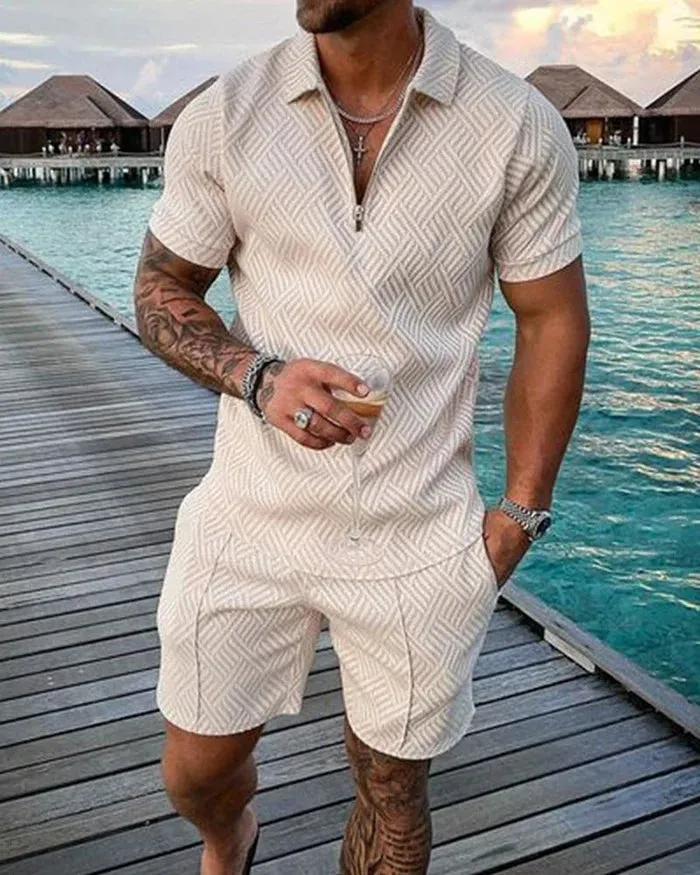 William | Men's Summer Set with Polo Shirt & Shorts