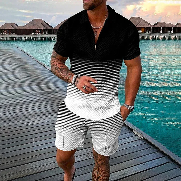 William | Men's Summer Set with Polo Shirt & Shorts