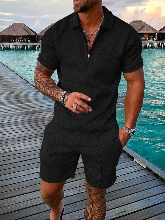 William | Men's Summer Set with Polo Shirt & Shorts