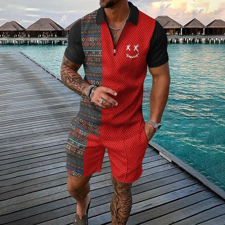 William | Men's Summer Set with Polo Shirt & Shorts
