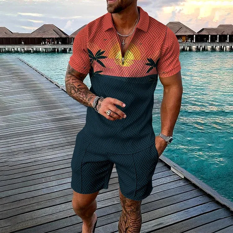 William | Men's Summer Set with Polo Shirt & Shorts