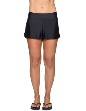 Women's Swim Board Short (Regular & Plus Size) - Black
