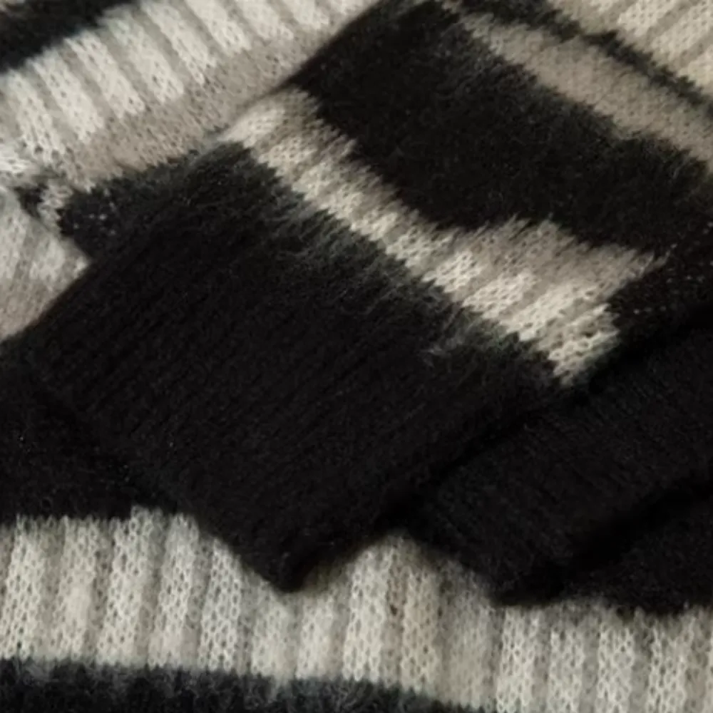 Women's Vintage Mohair Striped Sweater