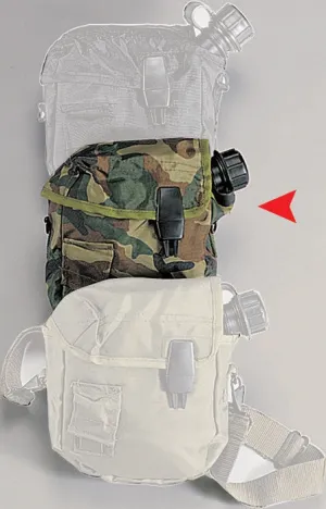 Woodland Camouflage - Military GI Style 2 Quart Bladder Canteen Cover
