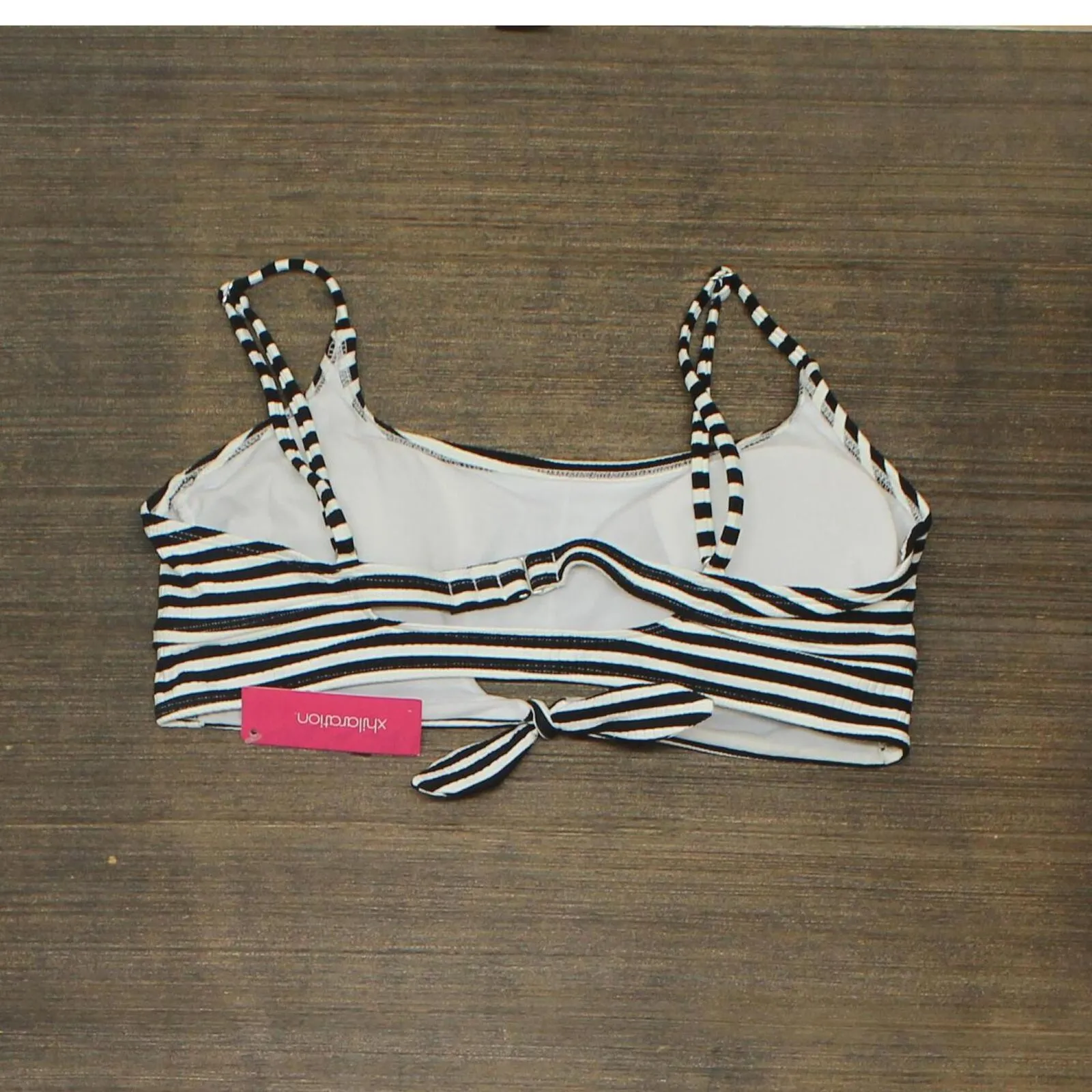 Xhilaration Juniors' Texture Front Tie Bralette Bikini Top 76565431